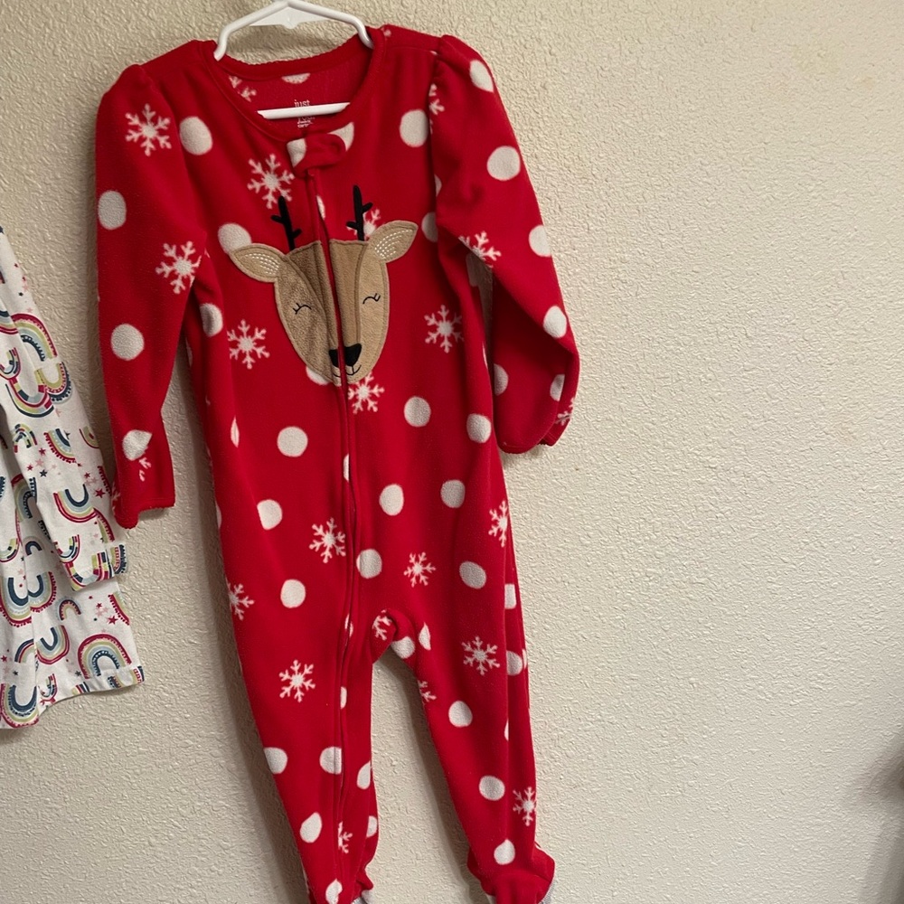 2 Carters Footed Pajamas